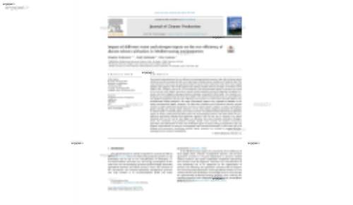 Impact of different water and nitrogen inputs on the eco-efficiency of durum wheat cultivation in Mediterranean environments